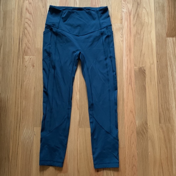 RARE Lululemon All the Right Places Crop 23” - Night Diver - Picture 5 of 10